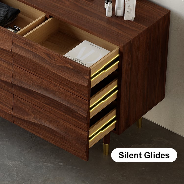 slim fit dress slacks Malia 3 Drawers 31.9" W Dresser AllModern Color: Walnut/Gold  Spacejoy
