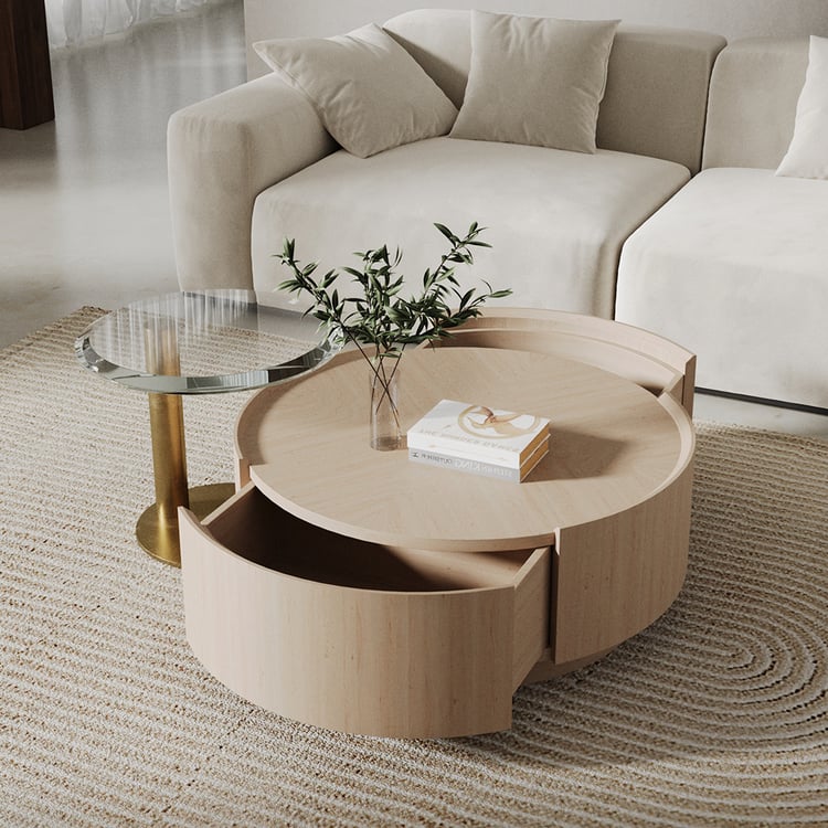 Engineered Table Nesting Coffee Tables Modern Nesting Coffee Table Set Of 2 - White ...