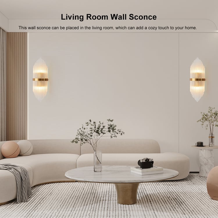 Wandlamp Wandkandelaar Eenvoudige Moderne Wandlamp Gouden Wandlamp voor worden geïnstalleerd Slaapkamer Woonkamer Gang Badkamer Gangpad Wandarmatuur (Kleur: Goud