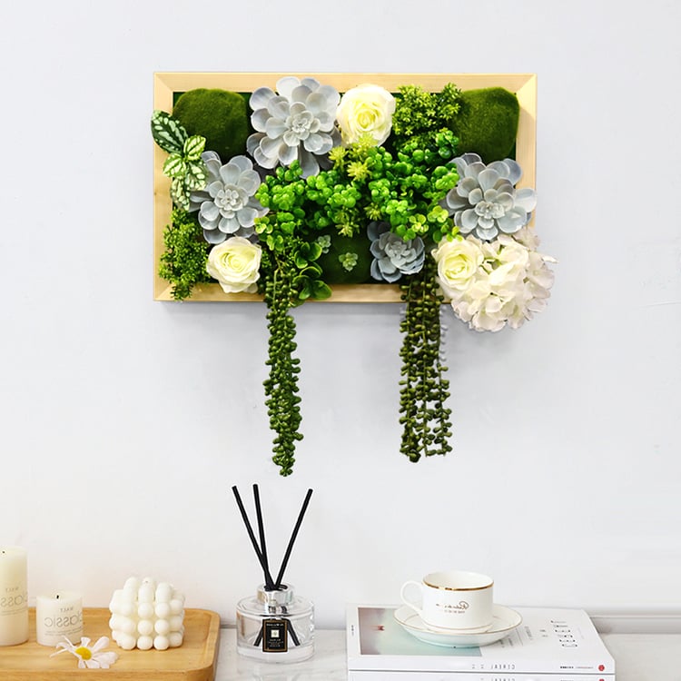 Fake Plants Wall Planter Framed Art Home Decor Random Delivery in Two  ColoursHomary