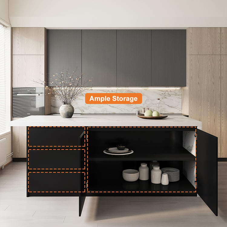 Confezione 4 Sgabelli Alti in Vimini Sintetico (74 cm) Ori