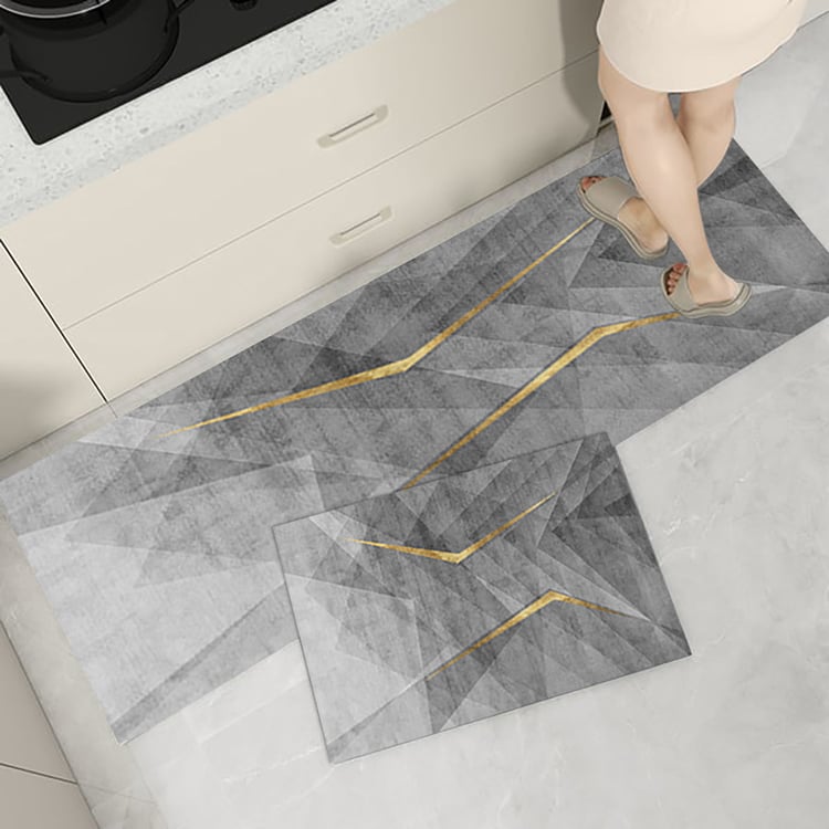 Set 2 Tappeti Da Cucina Con Motivo Gallina E Fattoria - Antiscivolo E Anti-fatica - Lavabili - 70x50 Cm + 119,9x50 Cm