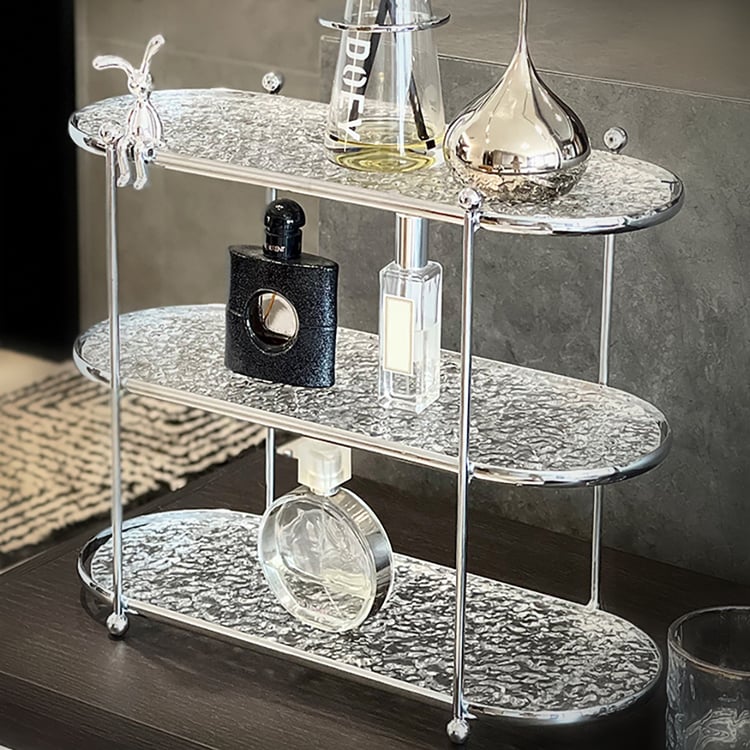 3Tier Clear Acrylic Bathroom Storage Rack Makeup Cosmetic Organizer