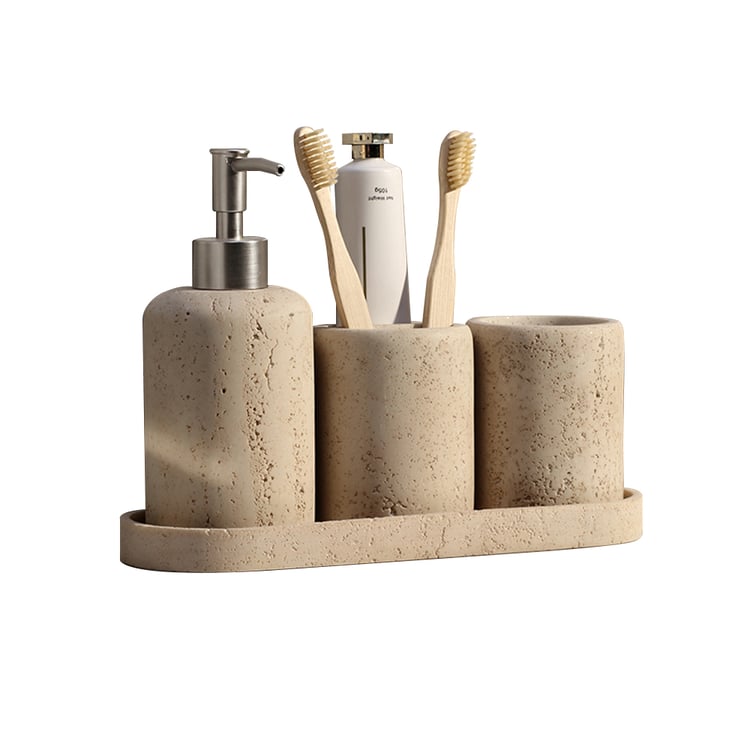 Ensemble D'accessoires En Céramique Pour Salle De Bain