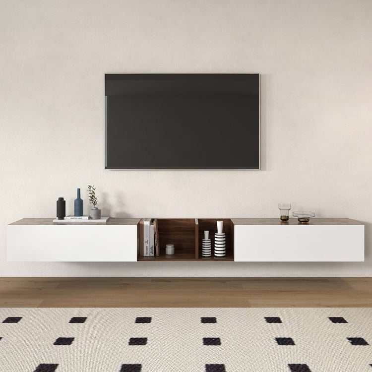 White wall tv stand sales