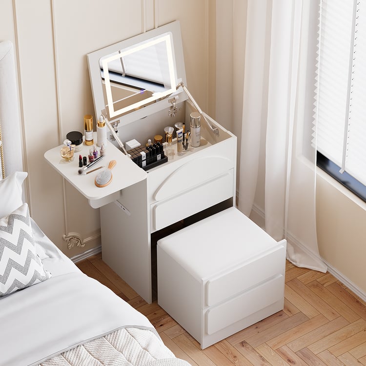 Modern makeup vanity with lights online