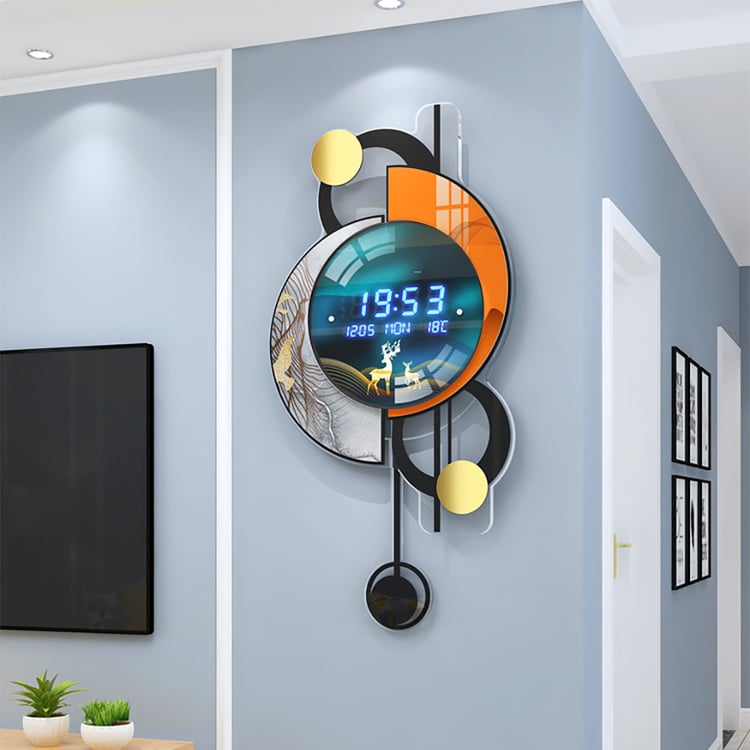 Alarm Clock Wanduhr Design Modern Digital Wanduhr Digital