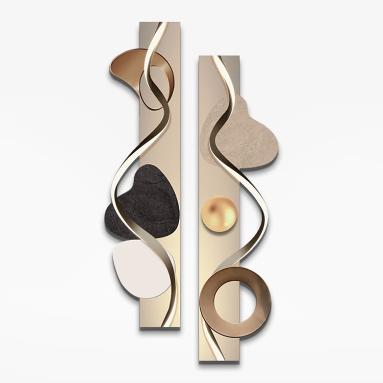 1000mm Modern Abstract Geometric Multi-colour Acrylic Wall