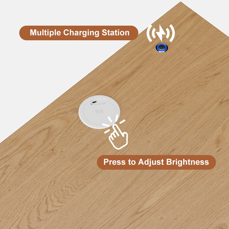 mesita de noche Smart Nachtkastje Draadloos Opladen Eindtafel Usb 3