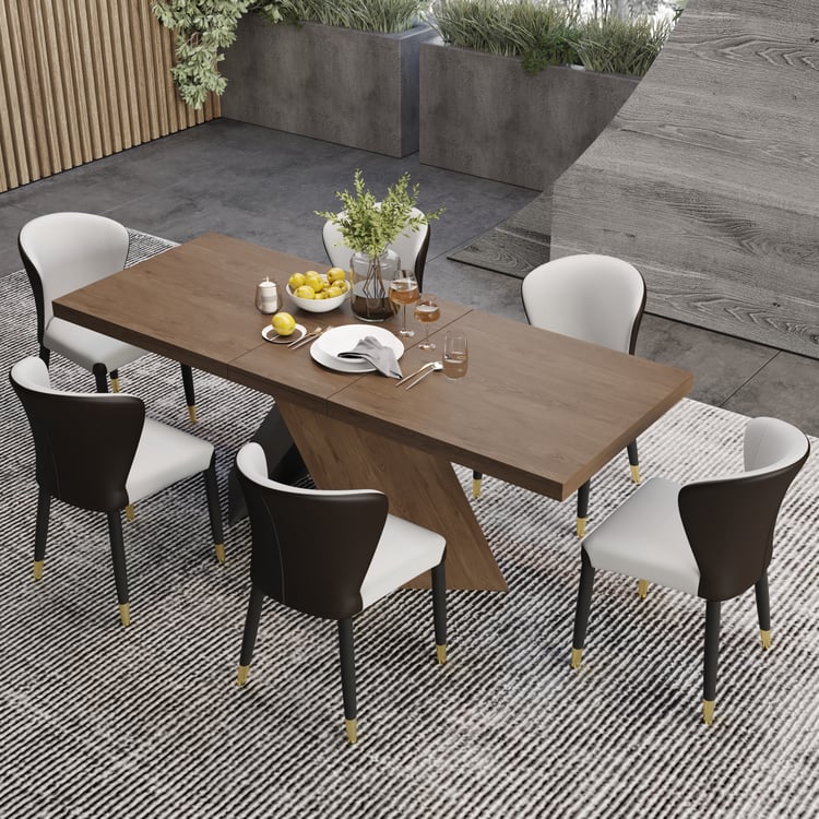 Table à manger avec 8 chaises de salle à manger, groupes de salle à manger, lot