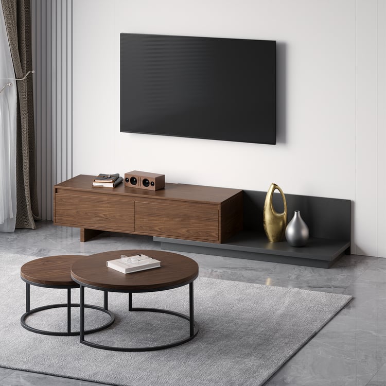 Fero Extendable TV Stand & Nesting Coffee Table Set