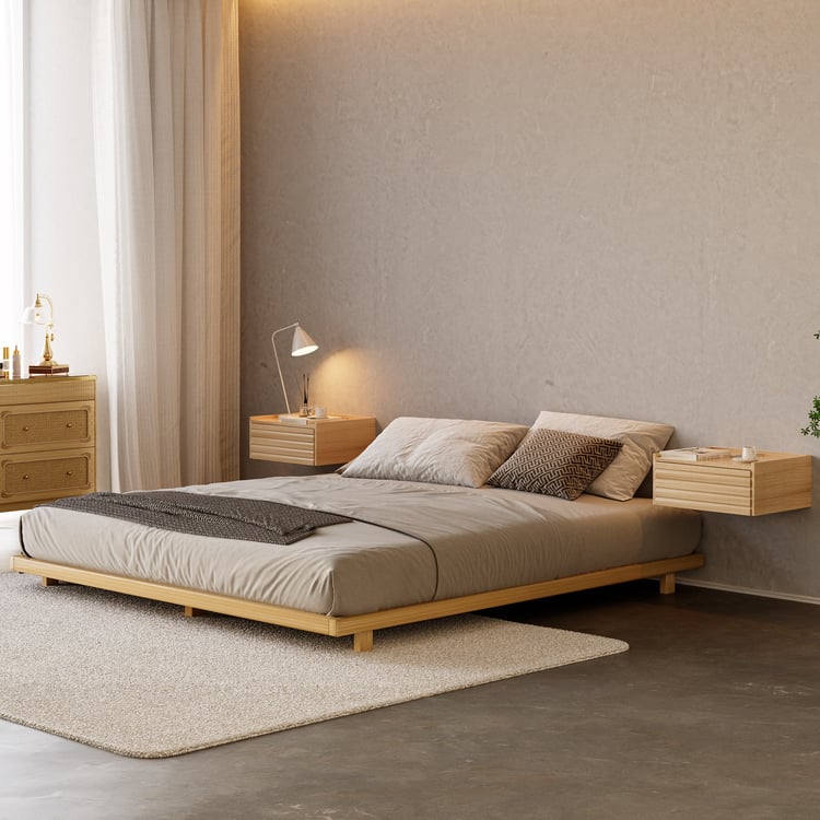 Japanese Style Natural 180cm*200cm Floor Bed