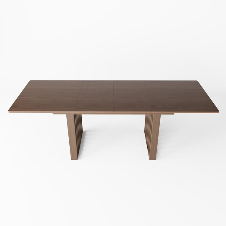 1400mm-2200mm Extendable Dining Table Walnut Seats 4-8 People｜Homary