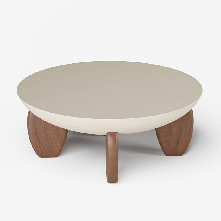 Concrete top round coffee table sale