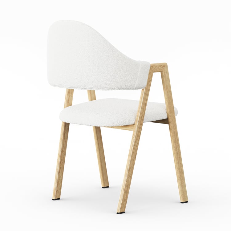 Set di 6 sedie da pranzo moderne in bouclé, stile moderno, con schienale curvo, rotonde, imbottite, con gambe in metallo nero, per cucina, camera da letto, soggiorno, studio, bar (grigio