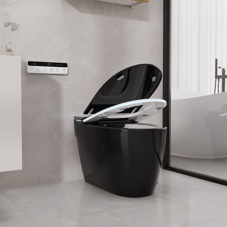 Self Cleaning Heated Seat Japanese Toilet With Bidet Spray And