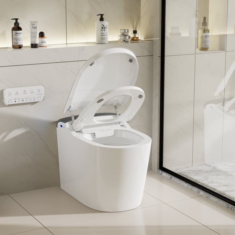 hidamari✨ Automatic Smart Bidet Toilet with Built-in Tank 1.32 GPF｜Homary