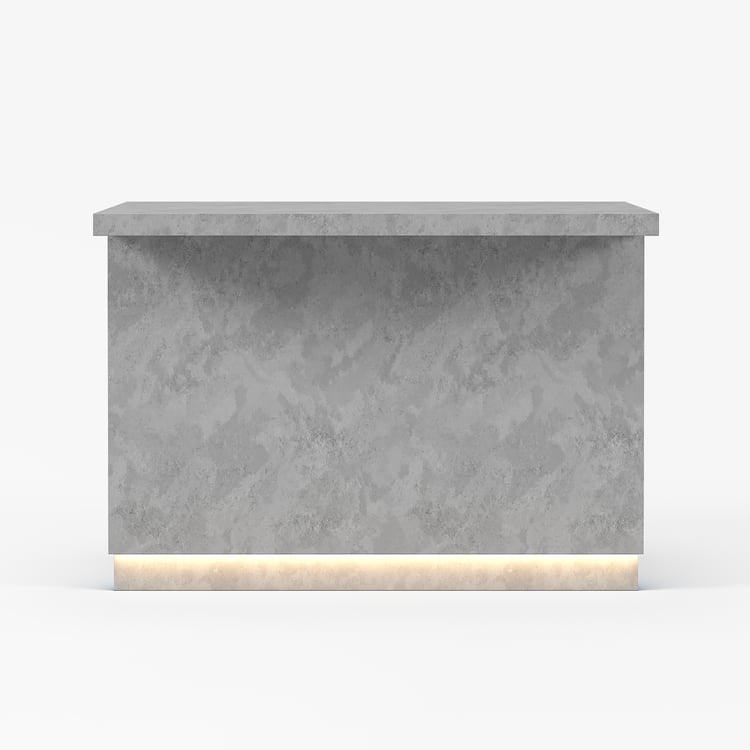 1270mm Japandi Kitchen lsland Gray Wooden Storage Kitchen