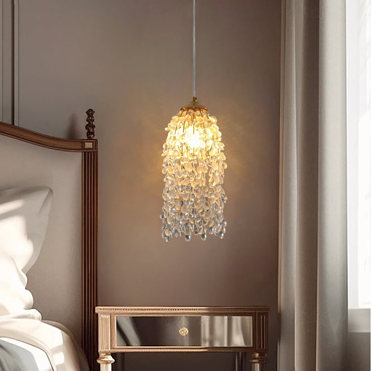 Crystal 3-Color Droplets Elegant Gold Pendant Light