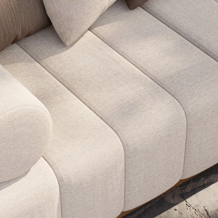 な*ん様 4175 pebble 580mm×1220mm new 4-Pieces Modular Teak Outdoor Sofa Set｜Homary