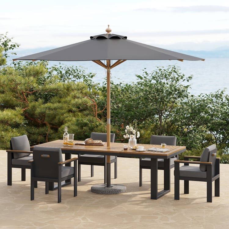 10 patio hanging umbrella with solar led Gymax Large 10Ft Heavy Duty Patio Solar LED Outdoor Umbrella w/ 24 Lights,  Garden Base, Beige