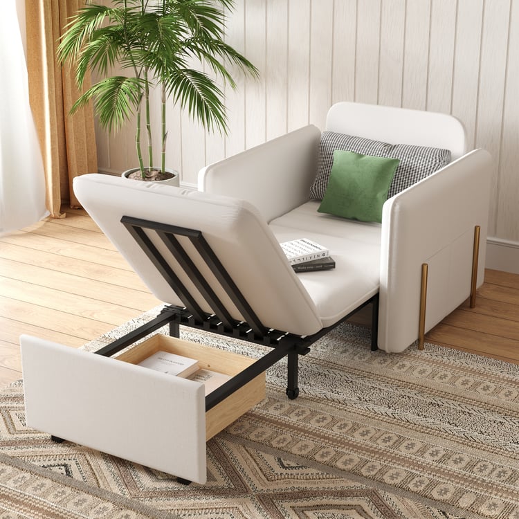 33,9 Zoll großes, ausziehbares 1-Sitzer-Schlafsofa aus Kord｜Homary DE