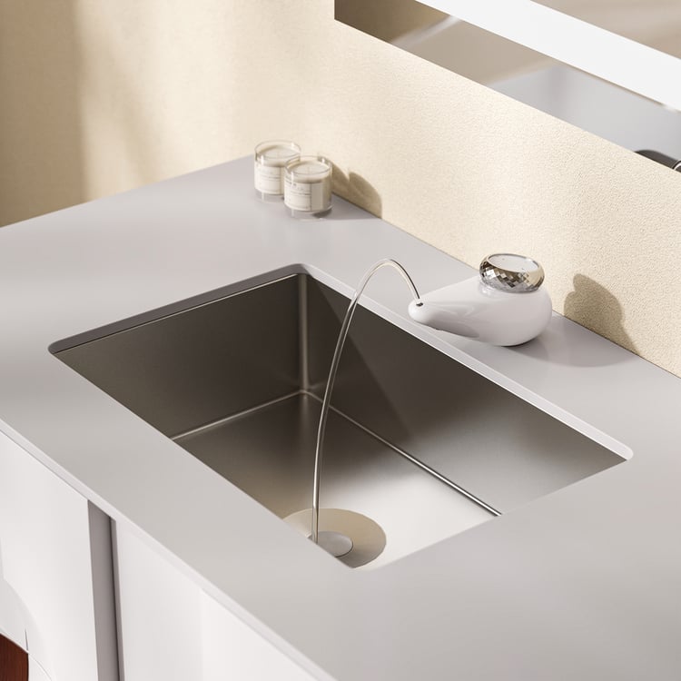 Modern Pebble-Shaped Bathroom Faucet with Dual Water Outlets