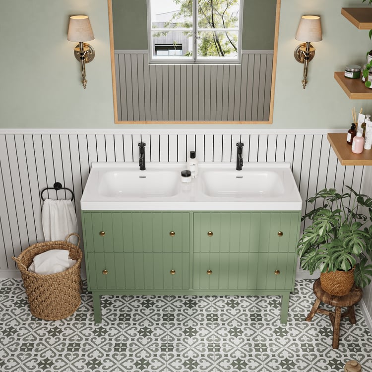 Bathroom Vanity Set 1220mm Freestanding Bathroom Vanity Green with