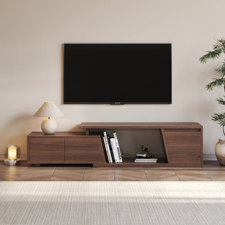 Meuble TV extensible Fero 120 à 180 cm avec 3 tiroirs