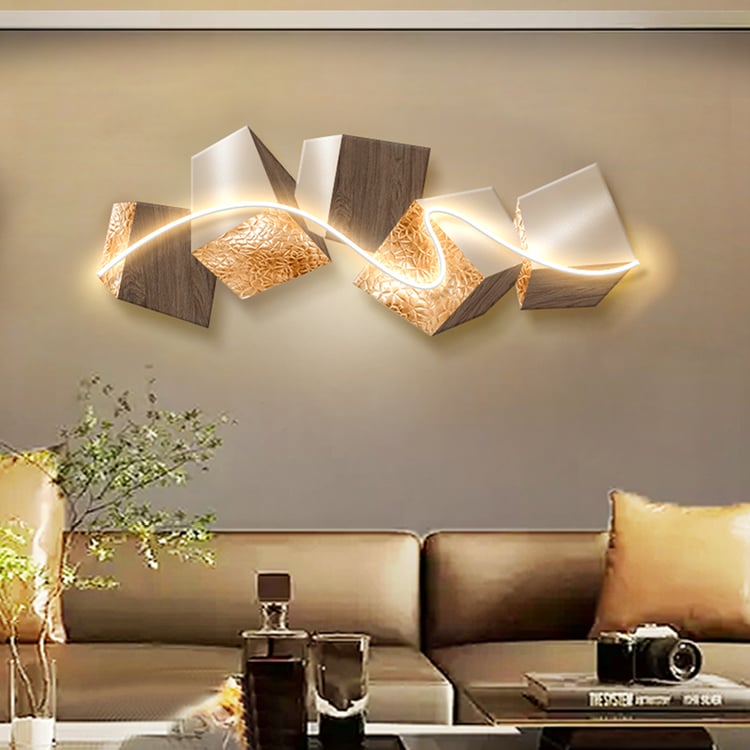 1000mm LED Acrylic Abstract Geometric Wall Decor Modern Art Living Room Bedroom