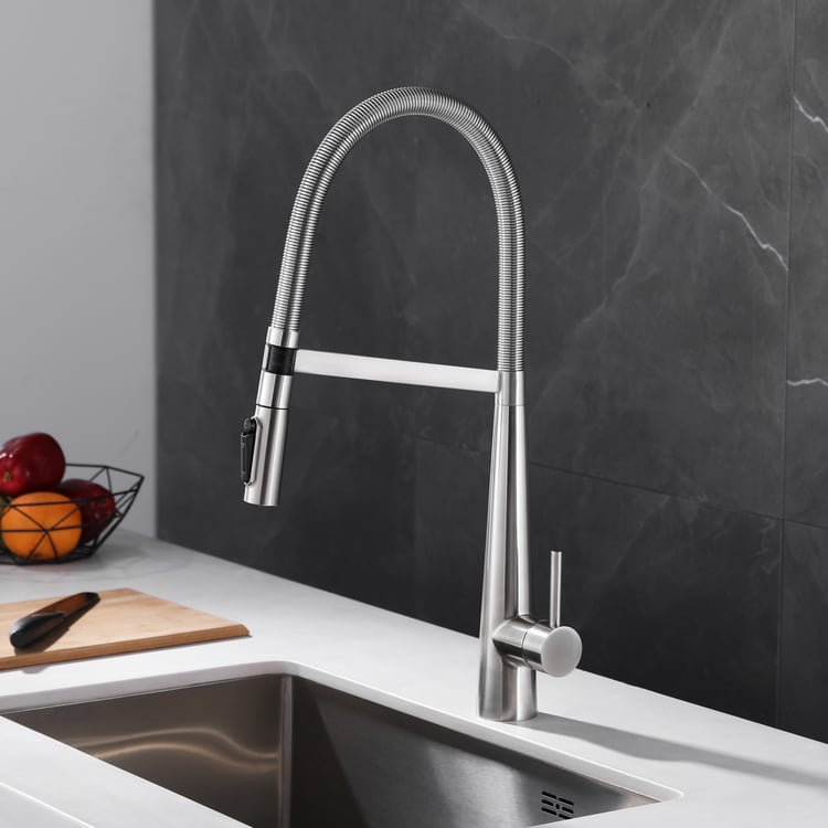 Pull-Down Kitchen Faucet with Filtered Water Mode – Brushed Nickel ...