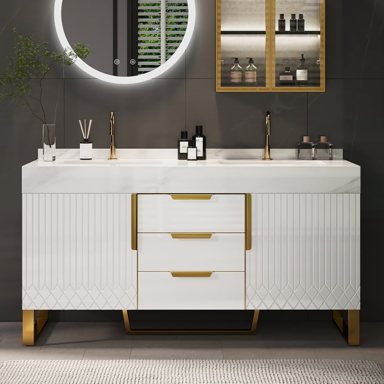 Aro Meuble de salle de bain double vasque 120 cm