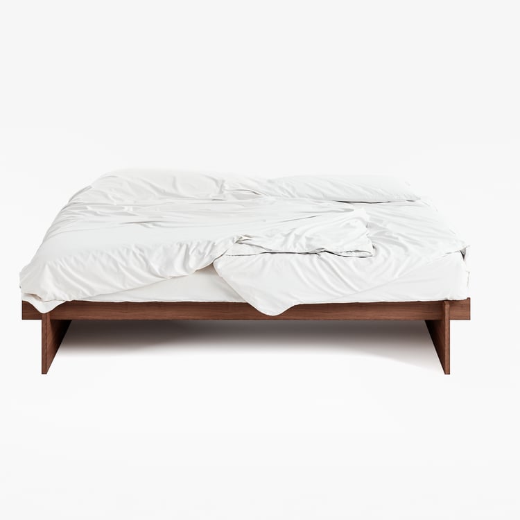 Japanese Style Solid Wood King Size Floor Bed Frame｜Homary