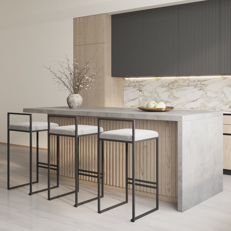1800mm Japandi Style Wood Kitchen Island｜Homary