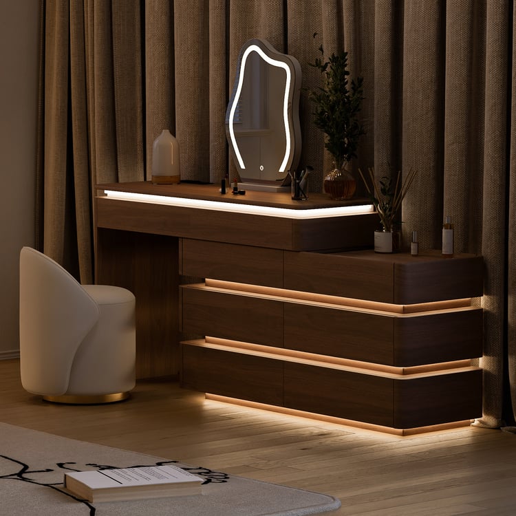 white christmas dresses solid wood dresser modern minimalist atmosphere with lights on the shelf dressing  table bedroom oak storage table main image 1