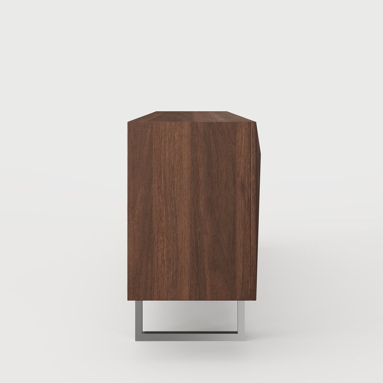 1803mm Modern Walnut&Silver Sideboard Kitchen Cabinet with