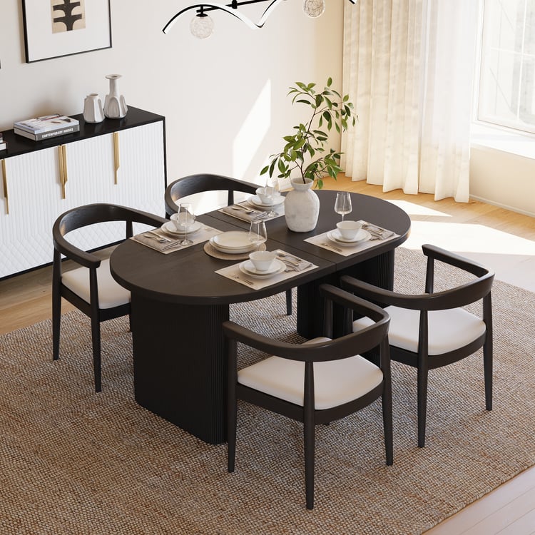木製座卓 濃い茶色 1350-750-350 Dining Table Set 63