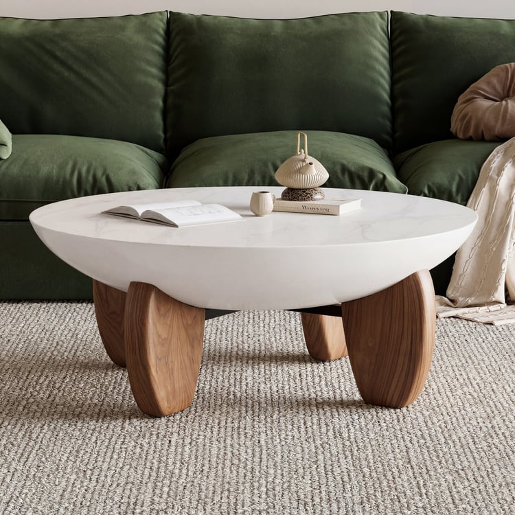 Finition:Marbre & Noyer | Taille:95 cm