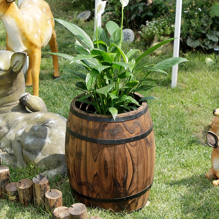 balcony planter hanging Chic Railing Planter Box Set w/ Self-Watering & Stackable
