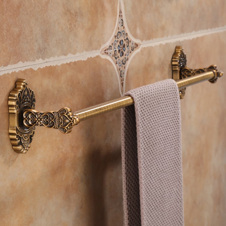 Medieval Foldable Towel Rack in Antique Rail｜Homary