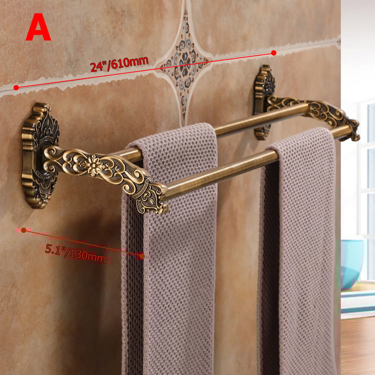 Medieval Foldable Towel Rack in Antique Rail｜Homary UK