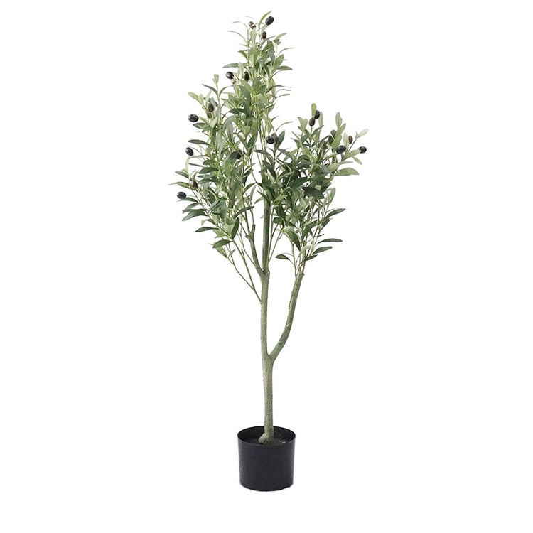 59" Artificial Green Olive Tree Plant 1 Piece Faux Indoor Plants｜Homary UK