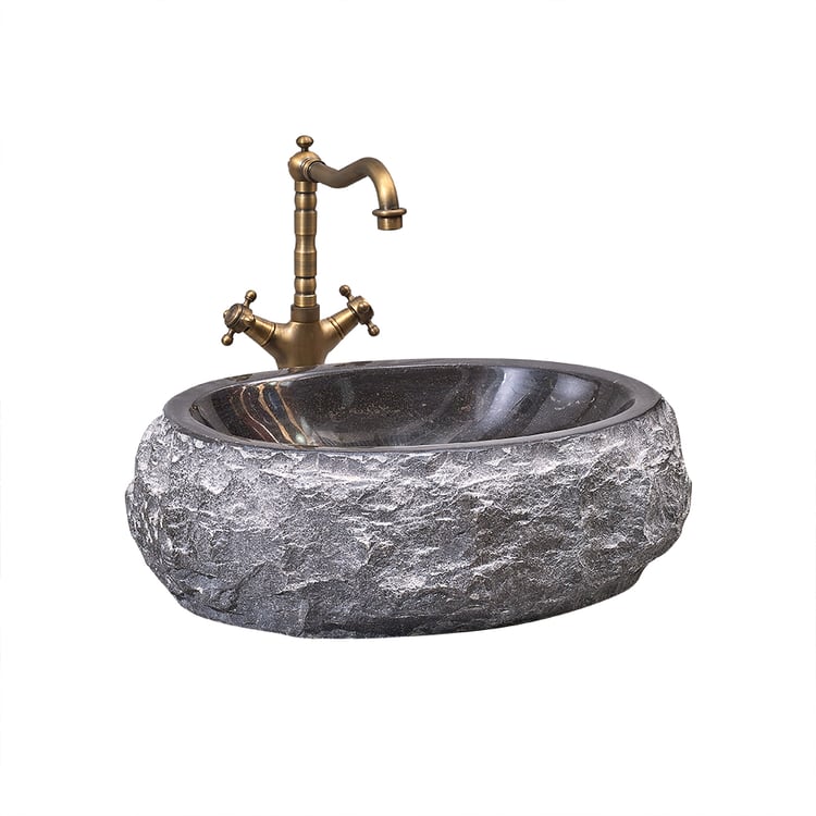 Vessel Oval Granite Bathroom Wash Sink｜Homary