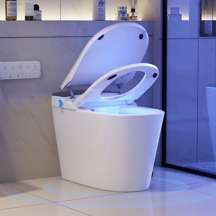 Hynova Automatic Smart Bidet Toilet with Built-in Tank and Comfort Chair Height