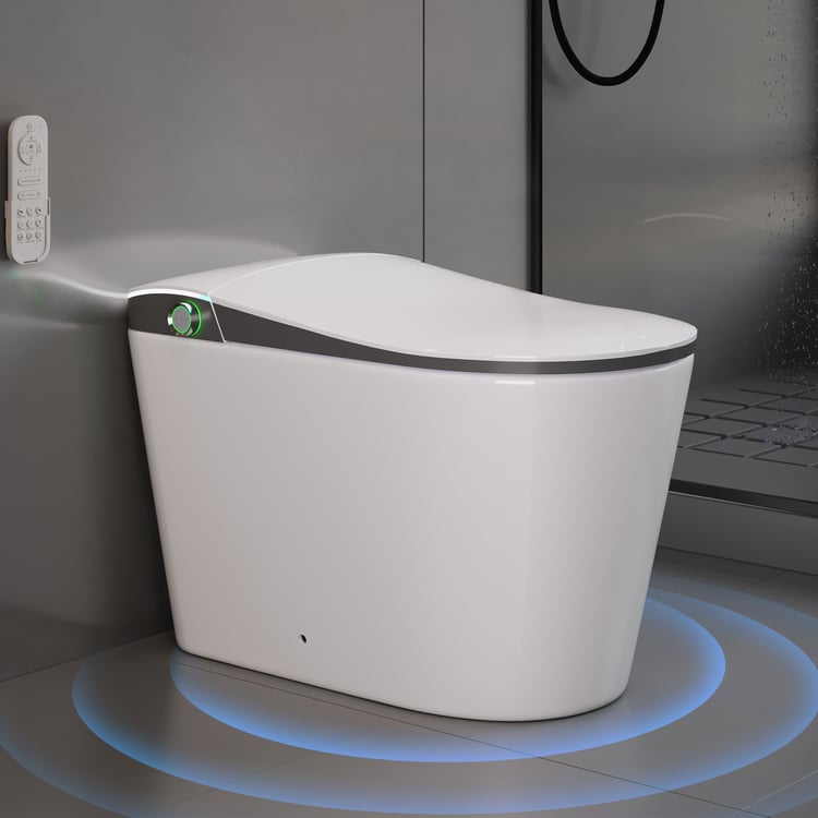 Toilette Bidet Intelligente Nexin C4 avec Réservoir, Bouclier de Mousse, Stérilisation UV, Hauteur de Chaise, 48L/chasse