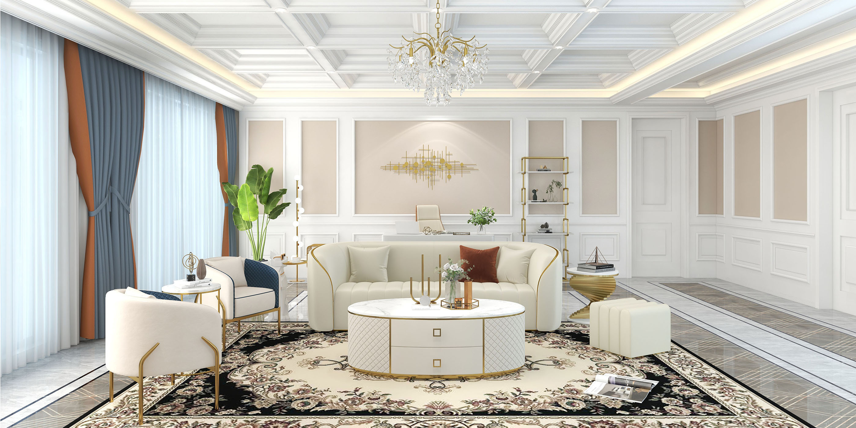 Voeg elegantie en kracht toe aan uw woonkamer