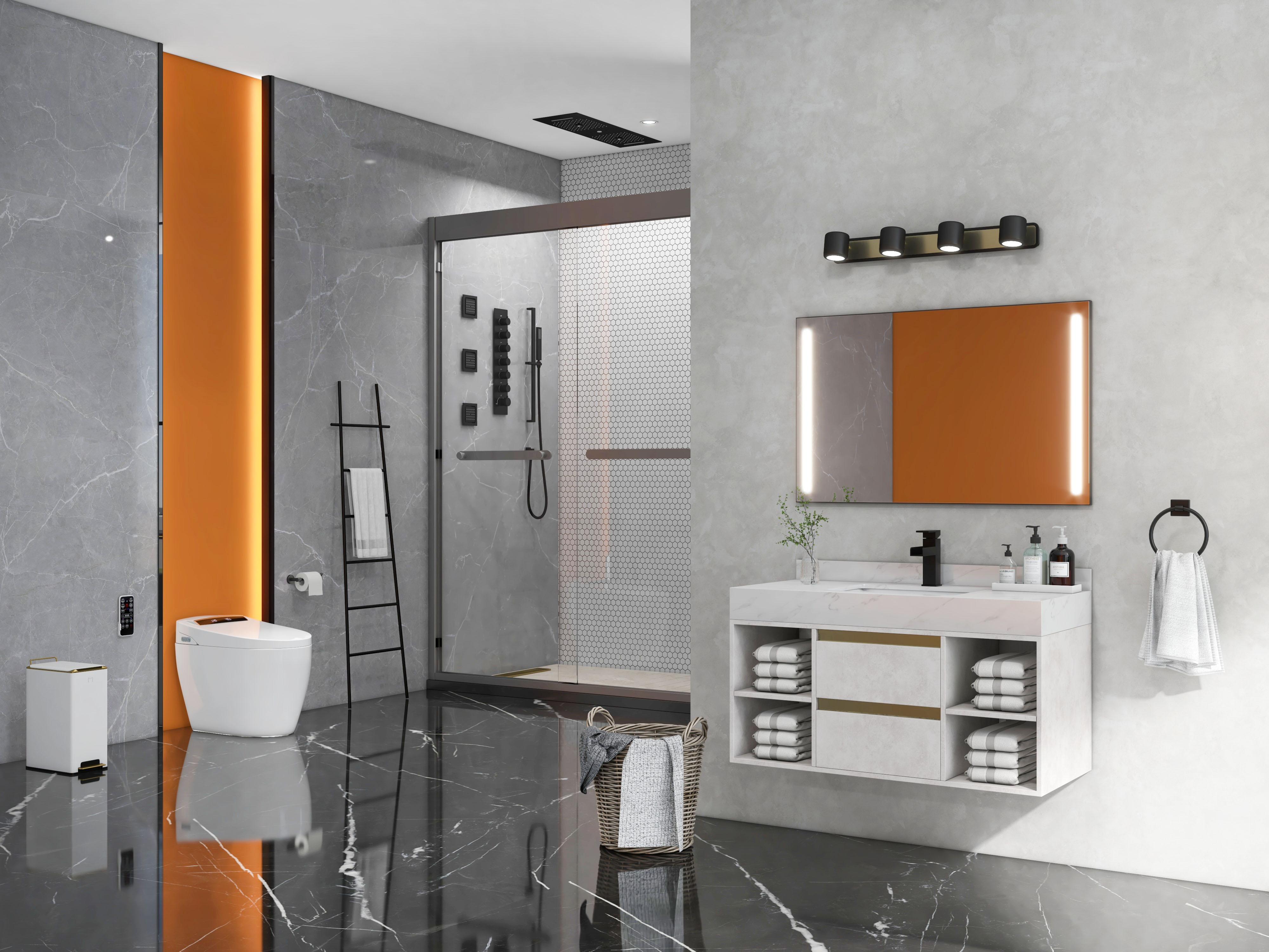 Modern Bathroom Collocation | Homary, image size:4000x3000