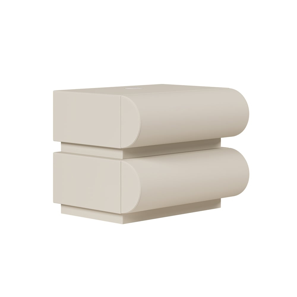 Humply Leather 2-Drawer Smart Nightstand