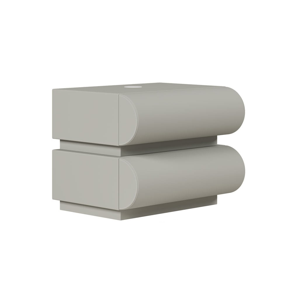 Humply Leather 2-Drawer Smart Nightstand