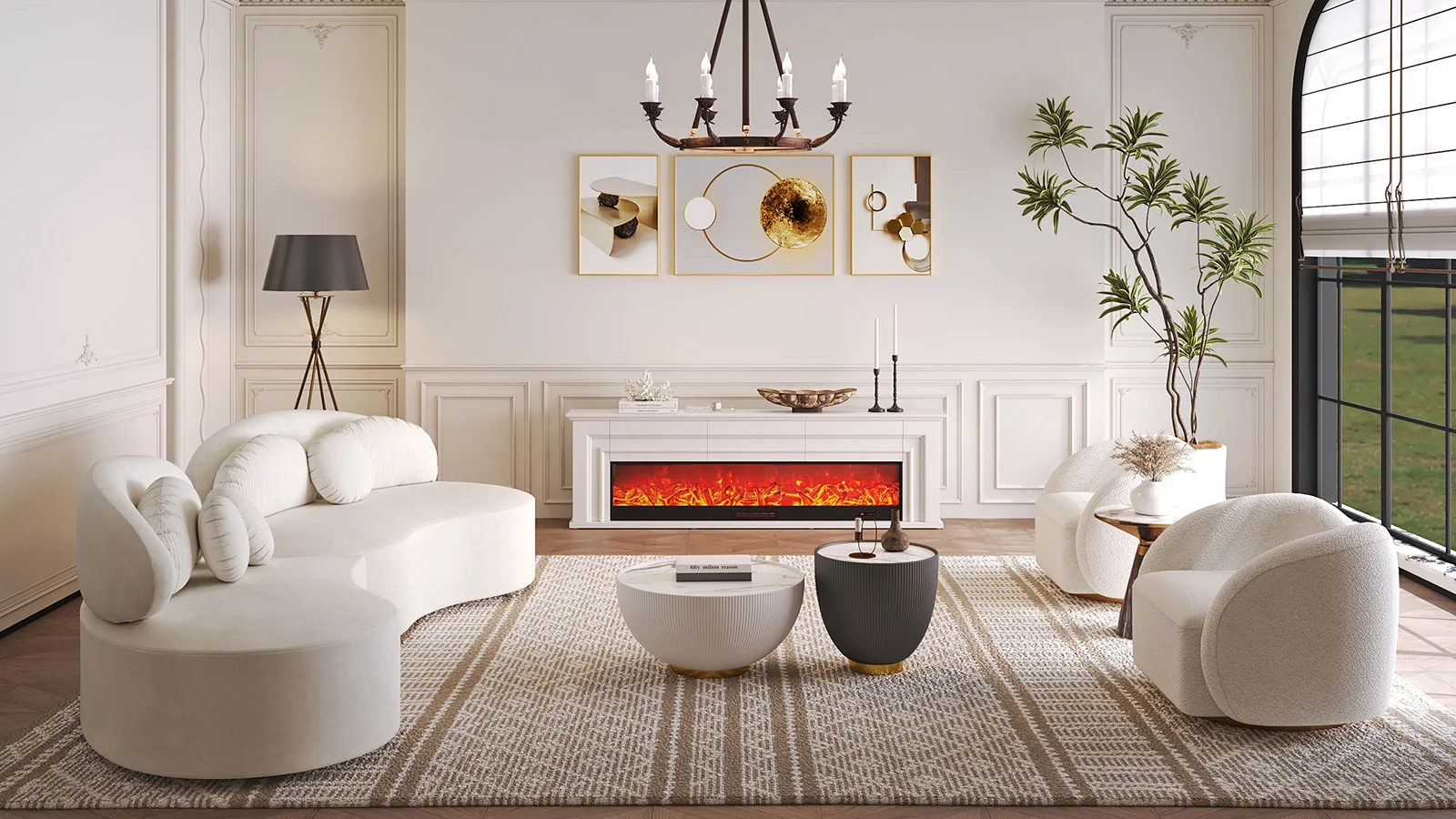 Les Cheminée et séparateurs de pièces les plus populaires | Homary FR, image size:1600x900